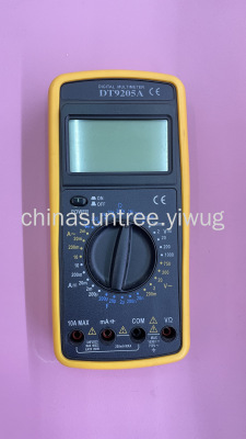 Dt9205a Handheld Digital Multimeter High Precision Multimeter Electrical Test DC Voltage Ammeter