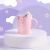 Cat Stair Climbing Cup Creative Personality Ceramic Cup Cute Household Mug for Couple Breakfast Cup Coffee Cup
