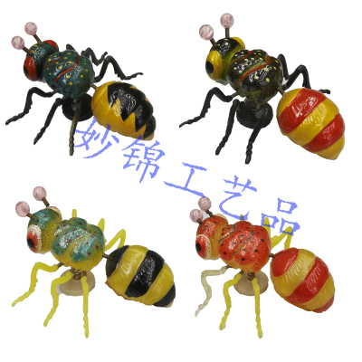 3D Color Plastic Simulation Ant Refrigerator Stickers Creative Home Background Decorative Crafts Decorations