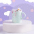 Cat Stair Climbing Cup Creative Personality Ceramic Cup Cute Household Mug for Couple Breakfast Cup Coffee Cup