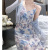 Spring New Women's French Strap Floral Dress Temperament Suit Skirt Two-Piece Set