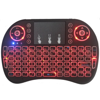 I8 Keyboard 2.4G Flymouse Mini Wireless Keyboard Wholesale Dry Lithium Battery Three-Color Backlight Horse Running Light