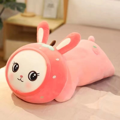 New Sleep Pillow Blanket Stupid Bear Plush Toy Airable Cover Fruit Rabbit Three-in-One Office Air Conditioning Blanket