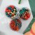 Cross-Border Christmas Clip Creative round Barrel Red Green Long Tail Clip Cultural and Creative Binding Gift Golden Push-Pins for Illuminated Globes Display Box