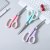 Factory Rubber and Plastic Stainless Steel Macaron Color Art Scissors Office Supplies Color Large and Small Student Stationery Scissors