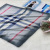 FENNYSUN 70*70 Small Square Satin Polyester Plaid Stripes Ko