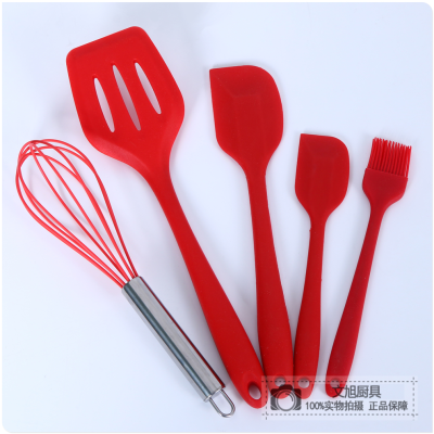 Silicone Shovel Set High Temperature Resistant Home Tool Egg Beater Cake Butter Knife Baking Tool Scraper Five Pieces
