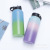 Outdoor Sports Bottle Gradient Space Pot Portable Straw Cover Stainless Steel Portable Thermos Cup Customization