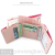 Clip Bag Women's Three-Fold Wallet Women's Wallet Coin Purse Card Holder Clutch Bag Magnetic Snap Large Bill Holder 