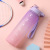 Hot Selling Summer 1L Large Capacity Plastic Cup Gradient Frosted Sports Cup Unisex Student Portable Space Cup