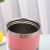 Large Capacity 304 Stainless Steel DoubleLayer Cup with Straw Solid Color Coffee Cup Portable VehicleMounted Water Cup