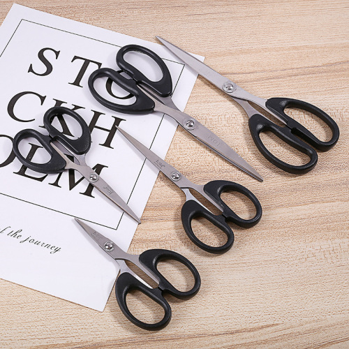 classic office scissor handle use comfortable scissors black students‘ office stationery scissors sharp life scissors