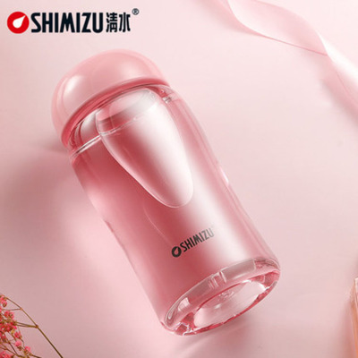 Clear Water Glass Single Layer Scented Tea Cup Student Cute Water Glass Thick and Portable Small Cup 8081 Glass