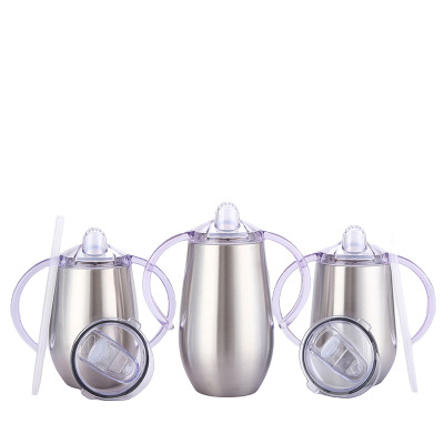 Binaural Egg Shell Cup 304 Stainless Steel Insulated Mug Big Belly Children's Cups Red Wine Bottle Mouth Large Ice Cup
