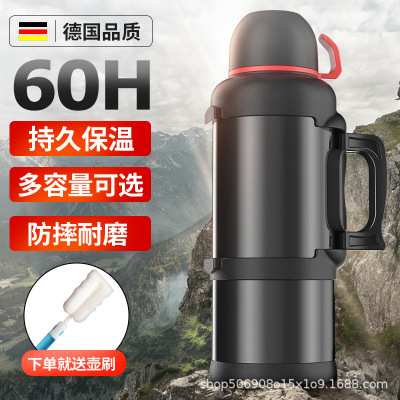 New 304 Stainless Steel Vacuum Thermal Pot Sports Kettle Thermal Pot Outdoor Portable Travel Pot Gift