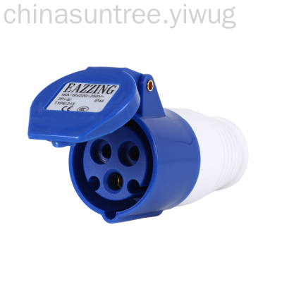 213 Industrial Docking Socket 16/32/63A Waterproof 3-Core 4-Core 5-Hole Aviation Plug Three-Phase Four-Wire Connector