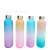 1L BPA Free Material Small Mouth Portable Water Cup Student Fashion Frosted Gradient Copper Burner Sports Plastic Cup