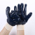 Screw Type Elastic Mouth Flannel Thickened Full Hanging Blue Nitrile Oil-Resistant Gloves Narrow Opening Blue Nitrile Full Glue Oil-Resistant Gloves