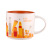 American City Mugs Mug Color Glaze Ceramic Coffee Cup 414ml New York Washington Los Angeles Mug