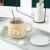 ThreeDimensional Shiba Inu Cute Cartoon Ceramic Cup Akita Mug with Cover Spoon Student Office Household Water Cup Couple