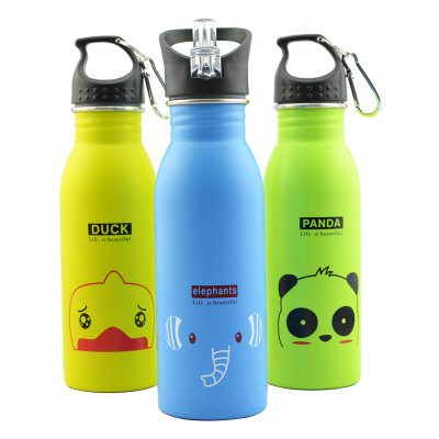 Bottle for Children 304 Stainless Steel Sports Kettle Cold Water Cup Single Layer Water Cup Exclusive for CrossBorder