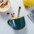 Belly Milk Cup Large Capacity Oatmeal Breakfast Cup Household Soup Bowl Creative Ceramic Mug for Students and Children