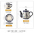 Cold Water Water Pitcher Household Polish Family Living Room Afternoon Tea Set Drinking Water Coffee Set Set with Tray