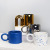 Creative Ceramic Mug High-End Milk Coffee Cup Niche Ins Style Electroplating Splash Ink Home Office Cup