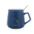 Tifan Nordic Ins Ceramic Mug with Cover Spoon Business Gift Large Capacity Coffee Cup Office Household Water Cup
