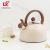 Beige Whistle Kettle Amazon Cross-Border Kitchenware Sound Kettle 5L Anti-Scald Handle Whistle Kettle