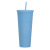 Factory Direct Supply Double Plastic Straw Cup Large Capacity Creative 710ml Durian Cup Hand Cup Portable Diamond Cup