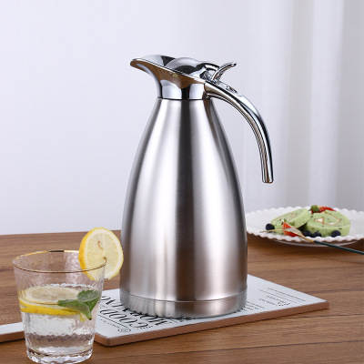 304 Stainless Steel Thermal Kettle Vacuum Kettle Double European Coffee Pot Home Cold Water Kettle 2L Gift Wholesale