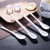 Ceramic Cup Mug Accessories Ceramic Spoon Steel Spoon Ceramic Lid Bamboo Cover Factory Wholesale