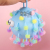 Cross-Border Hot Selling Stall Supply Snowflake Dense Fur Ball Children's Luminous Toys Flash Hairy Ball Vent Decompression Artifact