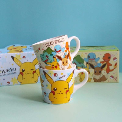 Japanese Monster Cute Ceramic Cartoon Mug Couple's Cups Water Cup Breakfast Student Children Gift