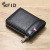 New RFID Men's Leather Wallet Short Wallet Cattlehide Card Bag Anti-Theft Swiping Driver's License Wallet