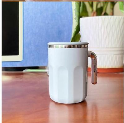 Ceramic Temperature Difference Automatic Mixing Coffee Cup Lazy Mug without Charging Blending Cup Whole