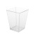 5Oz Disposable Plastic Square Cup Trapezoid Jelly Cup Cake/Mousse Transparent Cup PS Ice Cream Pudding Cup Wholesale