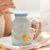 INS Style Ceramic Cup Mug with Lid Drinking Cup Children Cute Wholesale Student Design Sense Small High-Looking