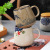 Japanese-Style Ceramic Coffee Cup Office Cup Creative Large Capacity Mug Water Cup Couple Cover Drink Cup Tea Cup