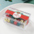 INS Style Red Green Gold Clip Ticket Holder Pushpin Amazon Christmas Small Square Box Office Binding Stationery Gift