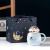 New Cartoon Planet Mug Landscape Cover Ceramic Cup Gift Astronaut Spaceman Large-Capacity Water Cup