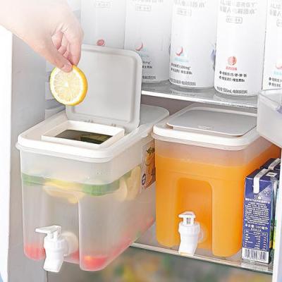 with Faucet Refrigerator Fruit Teapot Summer Household Lemon Water Bottle Cold Water Bucket Large Capacity Ice Water