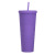 Factory Direct Supply Double Plastic Straw Cup Large Capacity Creative 710ml Durian Cup Hand Cup Portable Diamond Cup