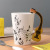 Creative Ceramic Cup Milk Breakfast Cup Office Cup Musical Instrument Water Cup Mug Ins Nordic Style Coffee Cup