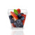 2Oz Transparent Square Cup Dessert Mousse Milkshake Fruit Cup Tiramisu Cup Disposable Hard Plastic Cup PS Cup