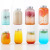 Creative Trending Dirty Milky Tea Cup round Bottle Disposable Plastic Takeaway Beverage Bottle with Lid