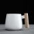 Creative Wooden Handle Ceramic Mug Set Simple Couple Coffee Cup Milk Cup Student Water Cup Foreign Trade Porcelain Cup