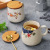 Japanese-Style Ceramic Coffee Cup Office Cup Creative Large Capacity Mug Water Cup Couple Cover Drink Cup Tea Cup