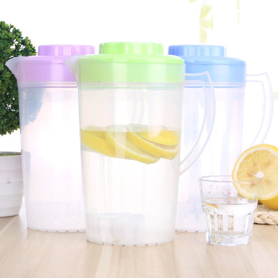 Large Capacity Plastic Cooling Water Bottle Soy Milk and Juice Scented Teapot Wanter Jug Drinking Jug with Tea Infuser